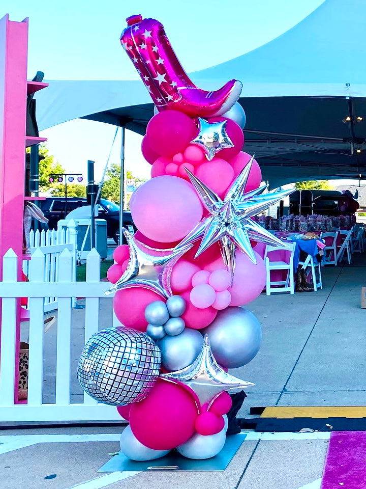 3ft Latex Balloons Balloon Columns - Ground Based - Professionally Arranged  and Hand Delivered by